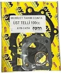 Mobylette Set Karter Takım Conta (Üst 100Cc Telli ) Siyah