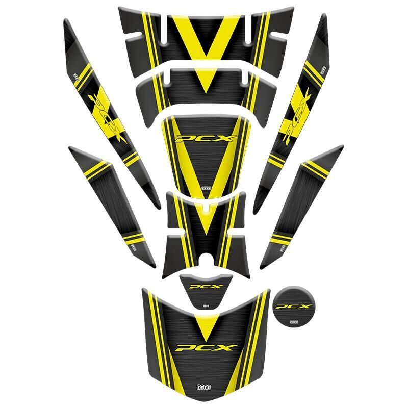Honda Pcx 2018 - 2020 Uyumlu Tank Pad Set 012