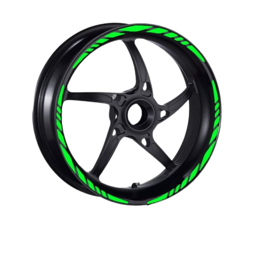 Honda Florasan Yeşil Pcx Uyumlu Büyük 1 Set Jant Şeridi