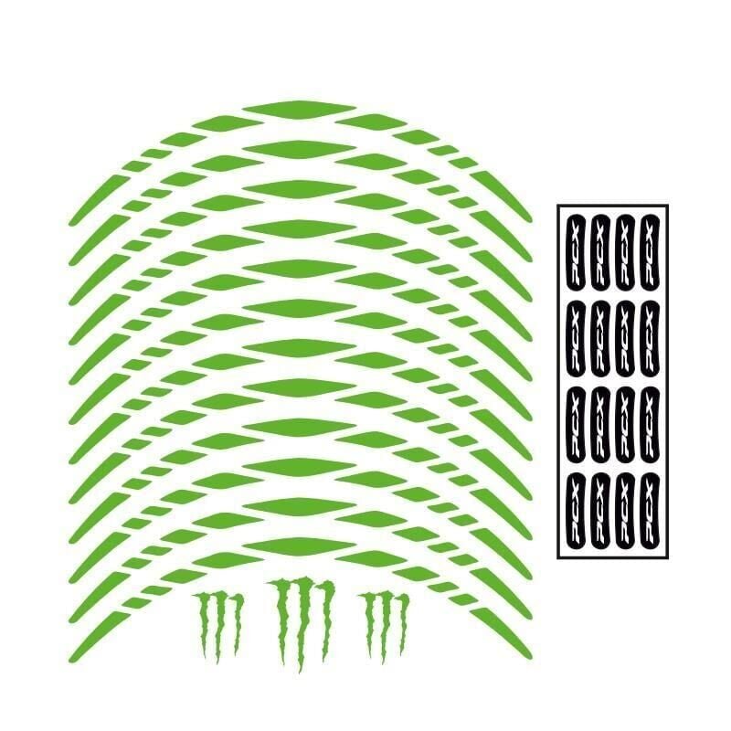 Honda Florasan Yeşil Pcx Uyumlu Büyük 1 Set Jant Şeridi