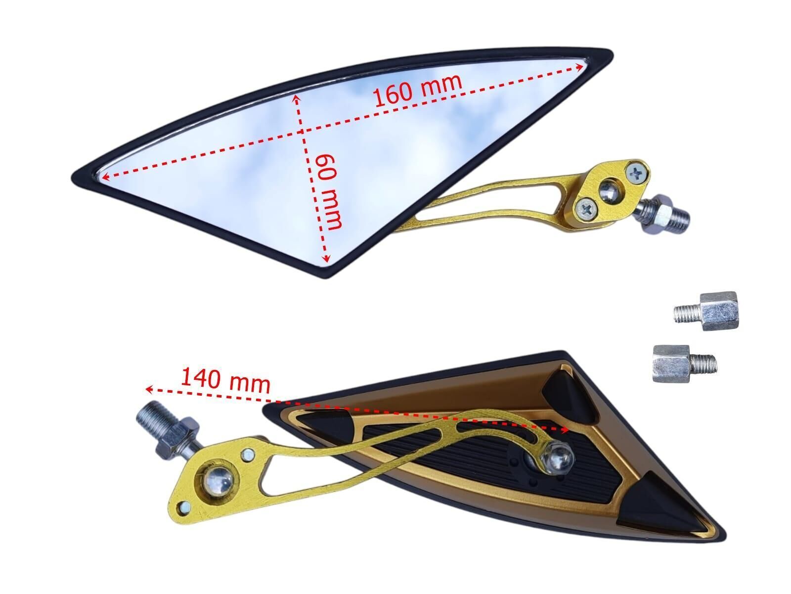 Ayna Üçgen Modifiye Gold 8-10 Mm