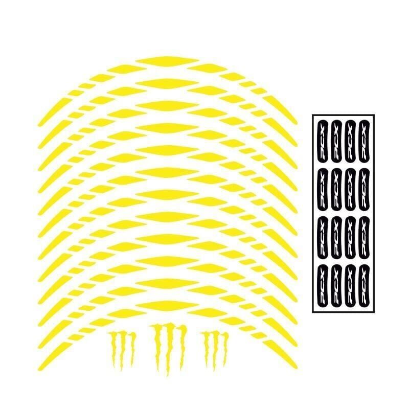 Honda Florasan Sarı Pcx Uyumlu Büyük 1 Set Jant Şeridi