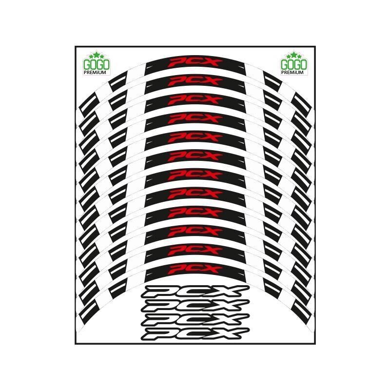 Honda Beyaz Iı Reflektör Baskı Pcx Uyumlu 1 Set Jant Şeridi