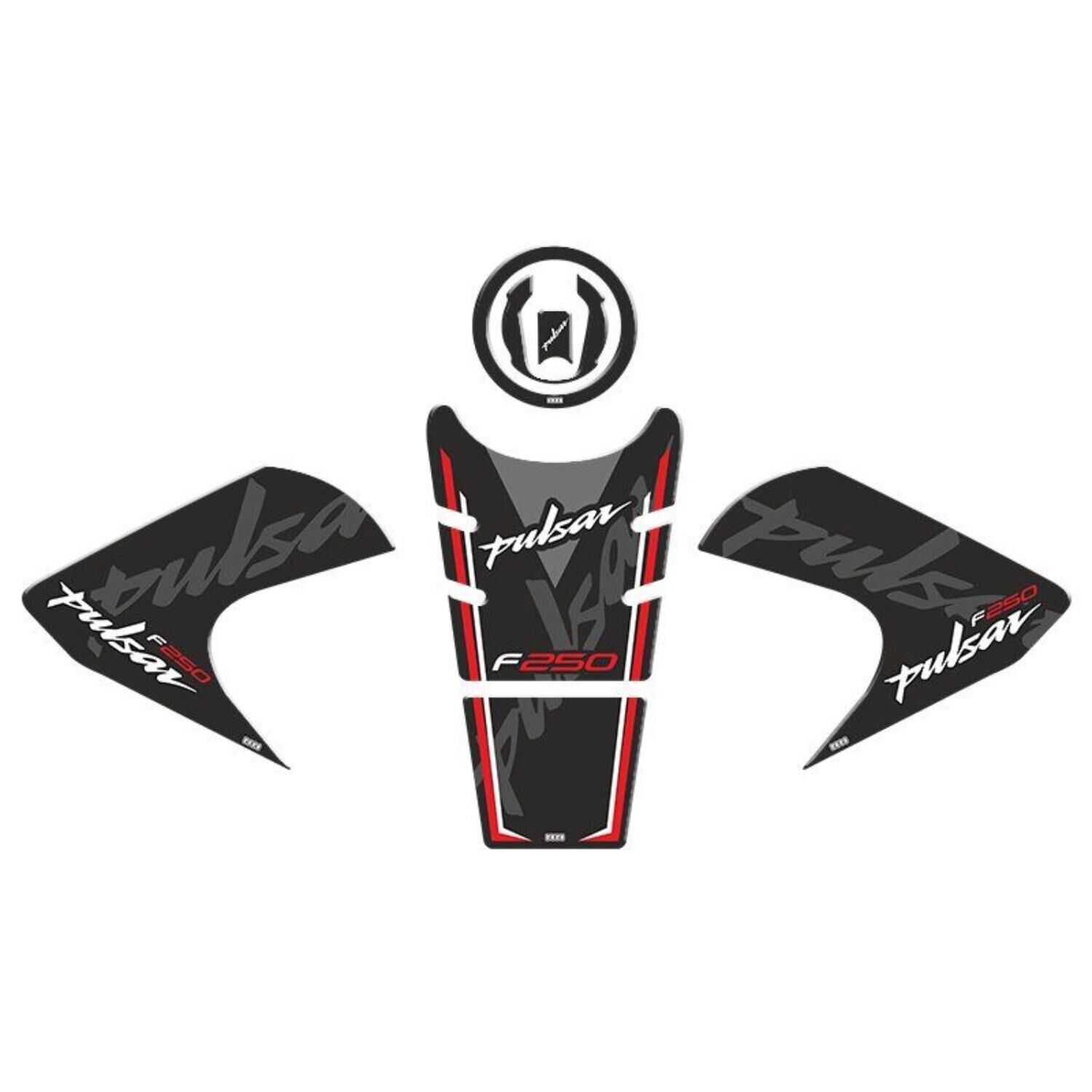 Bajaj Pulsar F250 2022 - 2024 Uyumlu Tank Pad Set 004