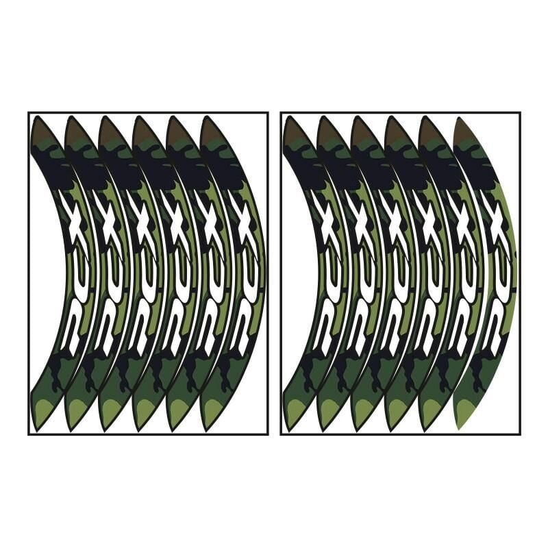 Honda Kamuflaj Yeşil Büyük Pcx Uyumlu 1 Set Jant Şeridi