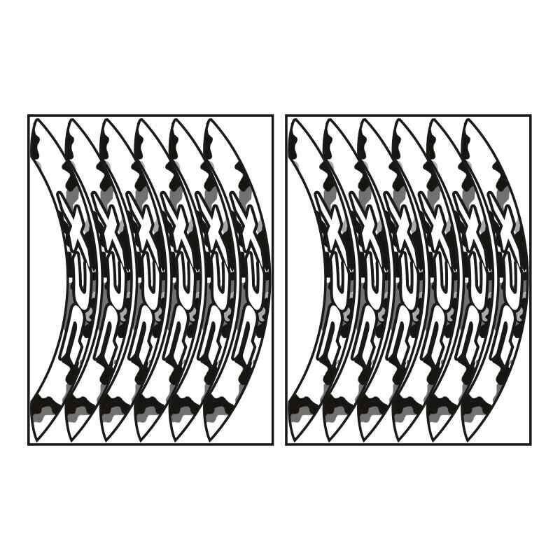 Honda Kamuflaj Beyaz Büyük Pcx Uyumlu 1 Set Jant Şeridi