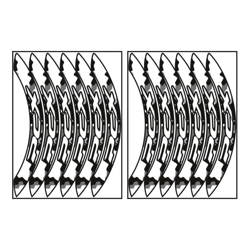 Honda Kamuflaj Beyaz Büyük Pcx Uyumlu 1 Set Jant Şeridi