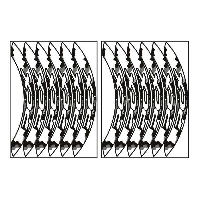 Honda Kamuflaj Beyaz Büyük Pcx Uyumlu 1 Set Jant Şeridi