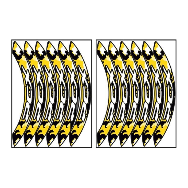 Honda Kamuflaj Sarı Büyük Pcx Uyumlu 1 Set Jant Şeridi