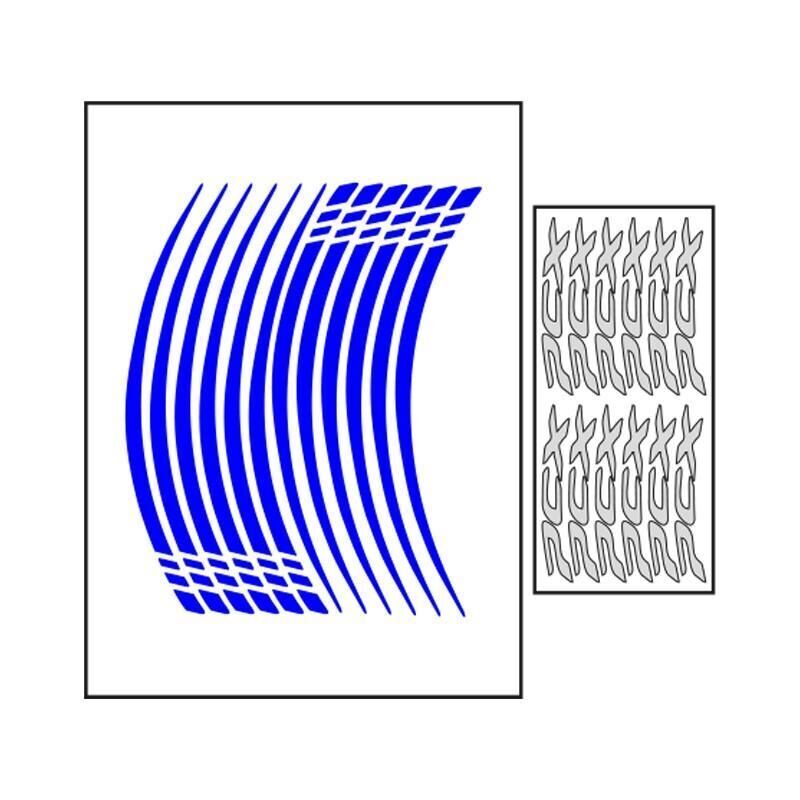 Honda Reflektör Mavi Iv Pcx Uyumlu 1 Set Jant Şeridi
