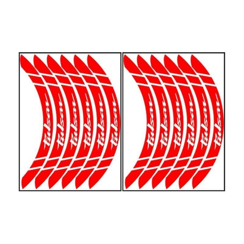 Bajaj Reflektör Kırmızı Pulsar Uyumlu Büyük 1 Set Jant Şeridi