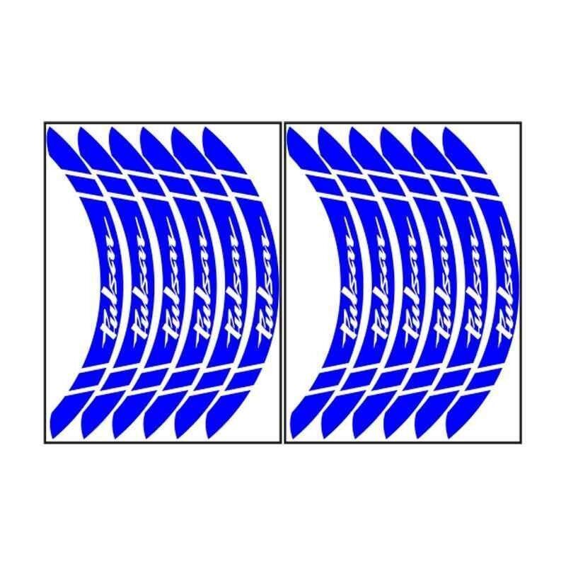 Bajaj Reflektör Mavi Pulsar Uyumlu Büyük 1 Set Jant Şeridi