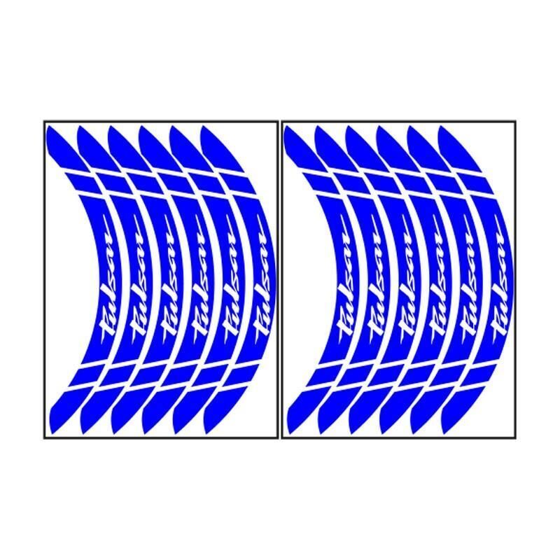 Bajaj Reflektör Mavi Pulsar Uyumlu Büyük 1 Set Jant Şeridi