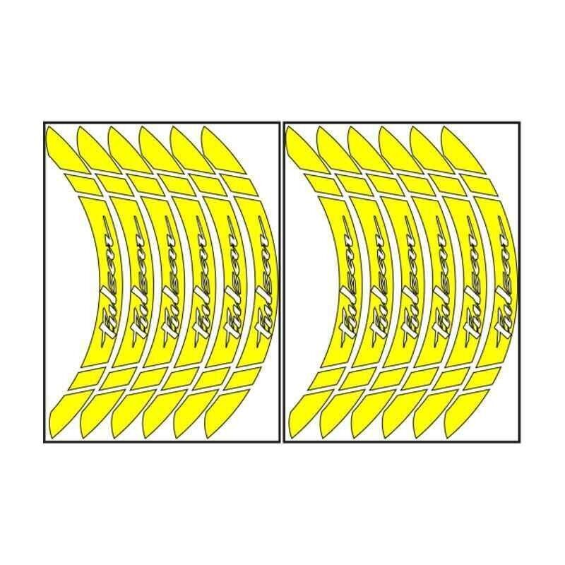 Bajaj Florasan Sarı Pulsar Uyumlu Büyük 1 Set Jant Şeridi