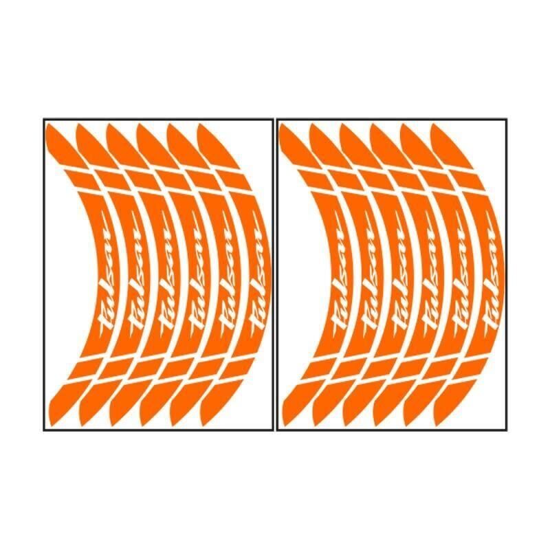 Bajaj Florasan Turuncu Pulsar Uyumlu Büyük 1 Set Jant Şeridi