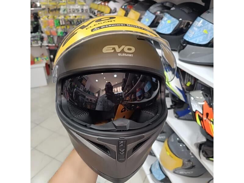 Kask Çeneli Gözlüklü Evo Titanyum Gri 31605 -M-