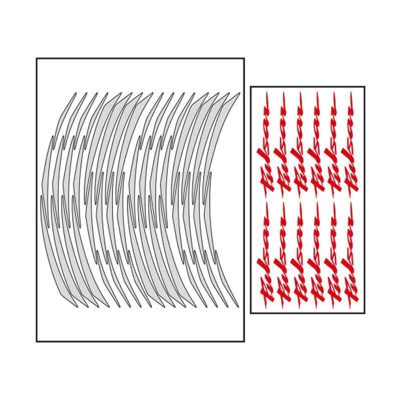 Bajaj Reflektör Beyaz Pulsar Uyumlu 1 Set Jant Şeridi