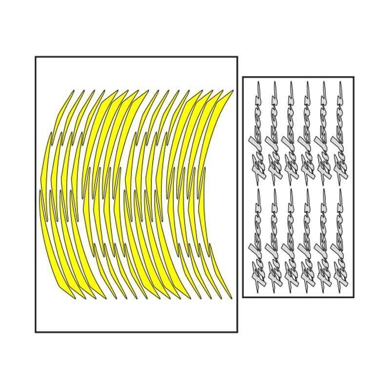 Bajaj Florasan Sarı Pulsar Uyumlu 1 Set Jant Şeridi