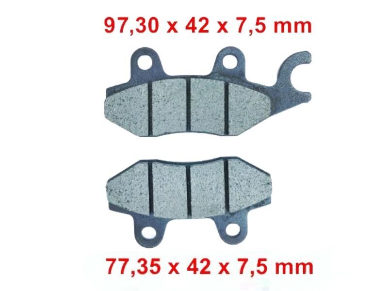 Ramzey Cub 100 Ön Fren Disk Balatası Çengelli