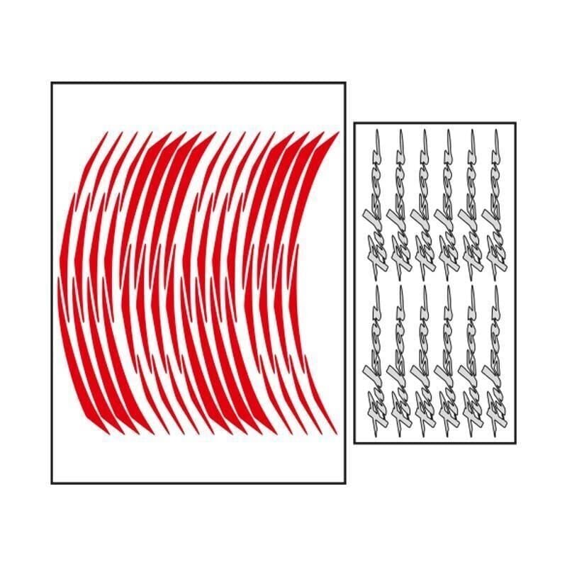 Bajaj Reflektör Kırmızı Pulsar Uyumlu 1 Set Jant Şeridi