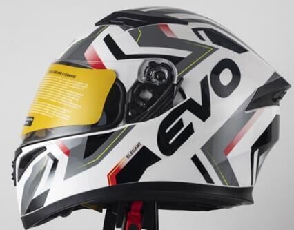 Kask Çeneli Gözlüklü Evo Siyah-Gri-Beyaz 31610 -M-