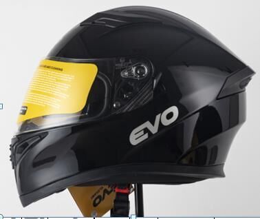 Kask Çeneli Gözlüklü Evo Parlak Siyah 31602 -M-