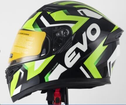 Kask Çeneli Gözlüklü Evo Yeşil-Siyah 31609 -L-