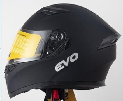 Kask Çeneli Gözlüklü Evo Mat Siyah 31603 -M-
