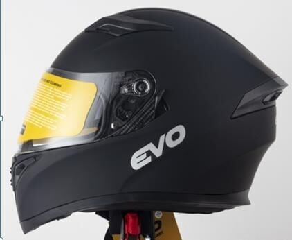 Kask Çeneli Gözlüklü Evo Mat Siyah 31603 -M-