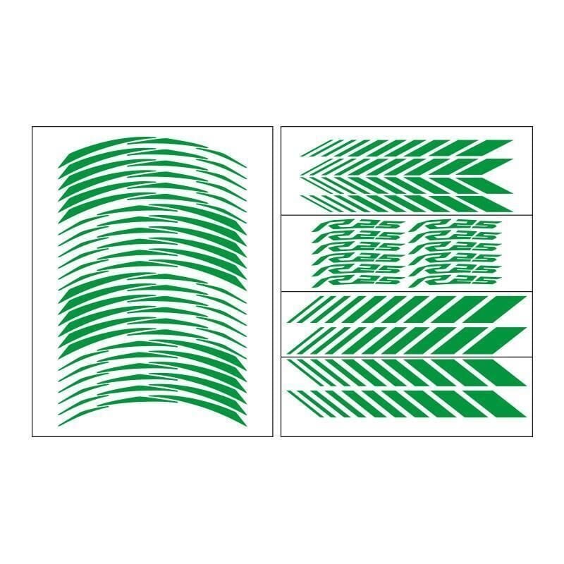 Yamaha Reflektör Yeşil Racing R25 Uyumlu 1 Set Jant Şeridi