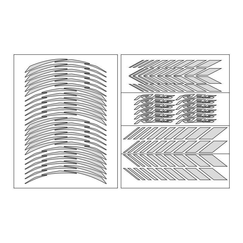 Yamaha Reflektör Beyaz Racing R25 Uyumlu 1 Set Jant Şeridi