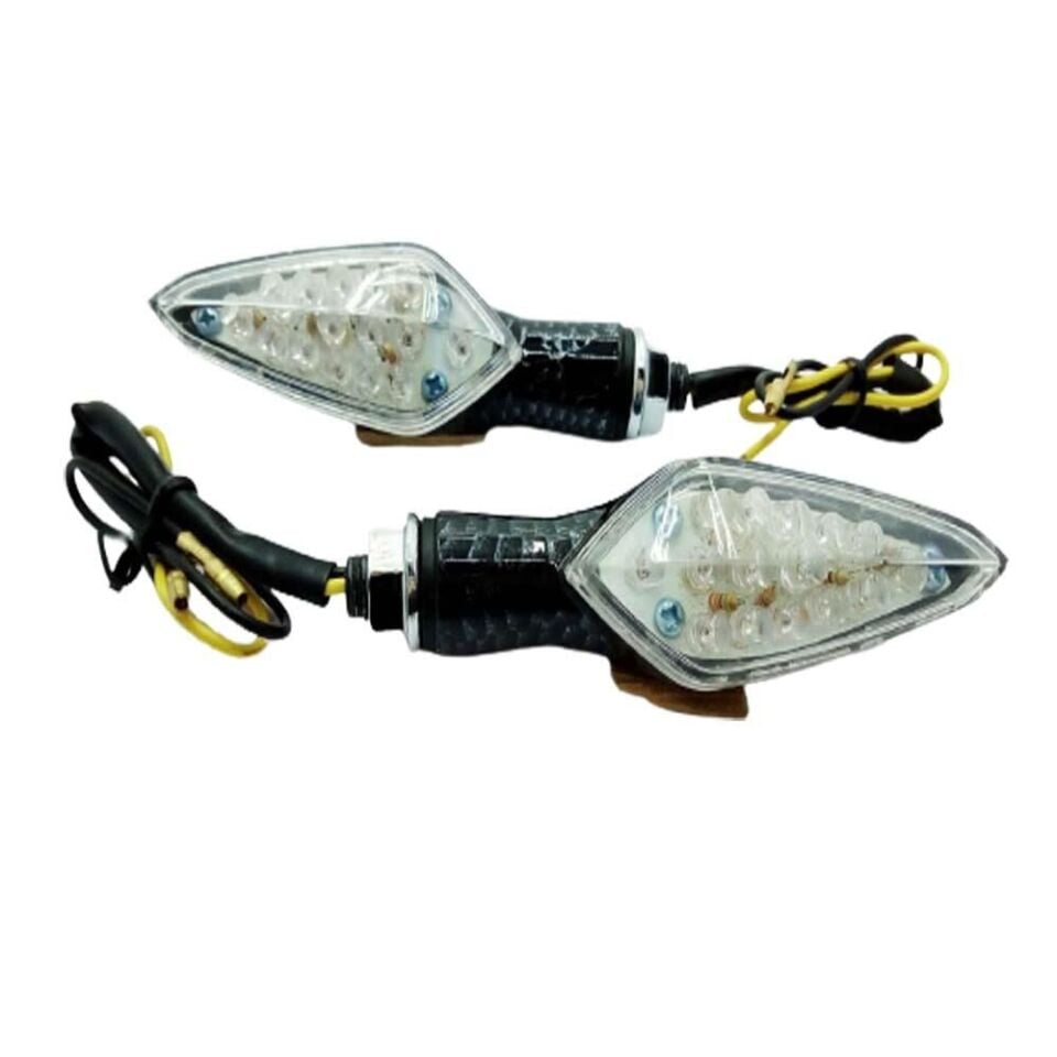 Sinyal Ledli Zamak Karbon 8552 Sarı Işık