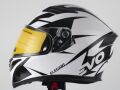 Kask Çeneli Gözlüklü Evo Siyah-Beyaz 31612 -M-
