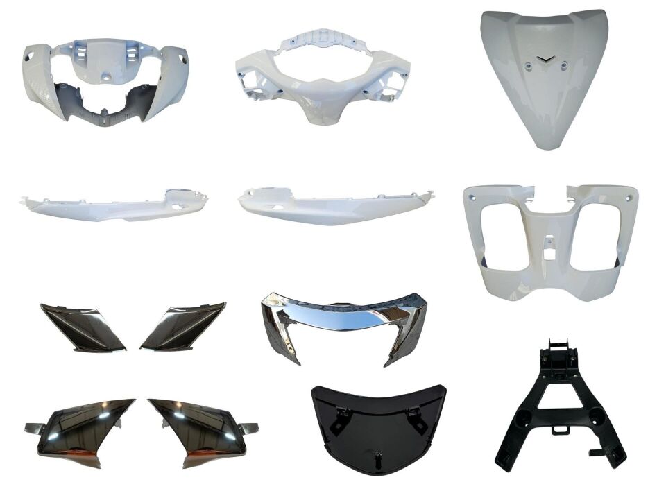 Tvs Jupiter 125 Kaporta Seti (Plastik) 13 Parça Beyaz