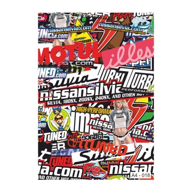 A4 Sticker 018 Tek Paket Çoklu