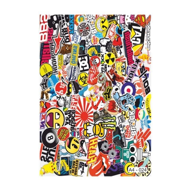 A4 Sticker 024 Tek Paket Çoklu