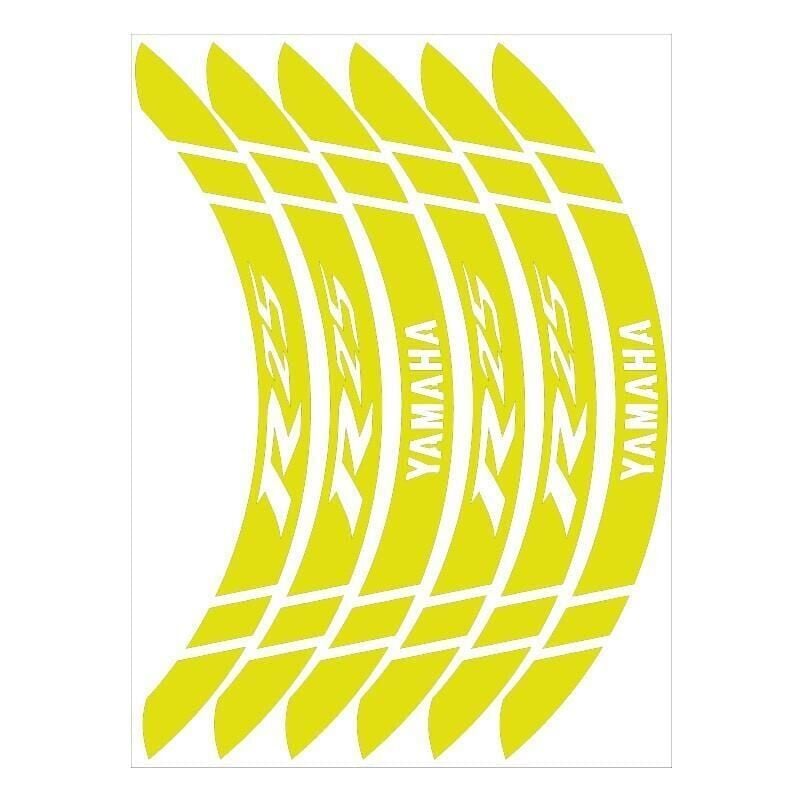 Yamaha Florasan Sarı Geniş R25 Uyumlu 1 Set Jant Şeridi