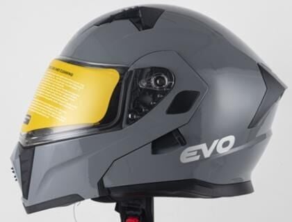 Kask Çenesi Açılır Gözlüklü Evo Nardo Gri 90610 -M-