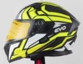 Kask Çenesi Açılır Gözlüklü Evo Sarı-Siyah-Beyaz 90605 -L-