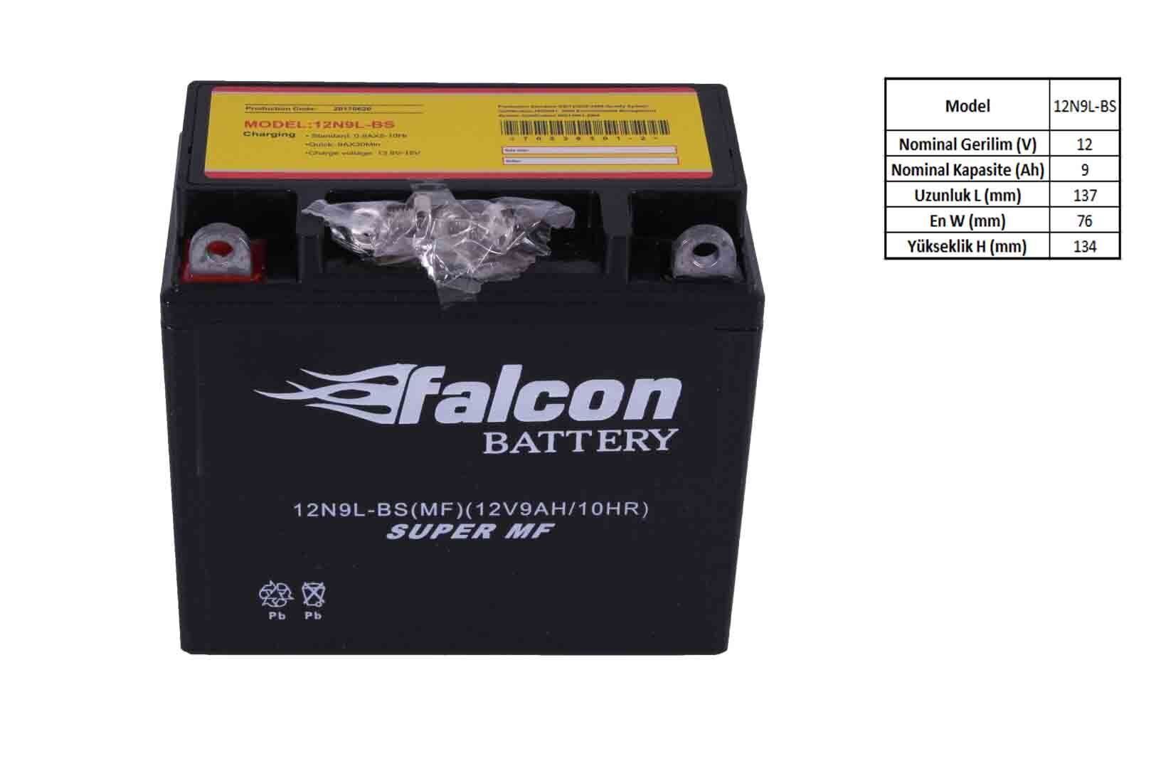 Crown 12-v 9 Ahr (12n9l-bs) Kuru Akü Orijinal