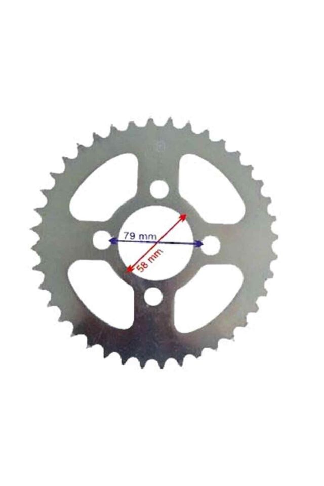 Yamaha Uyumlu Xv 250 Arka Dişli 530-40T İç 58 Mm Öm