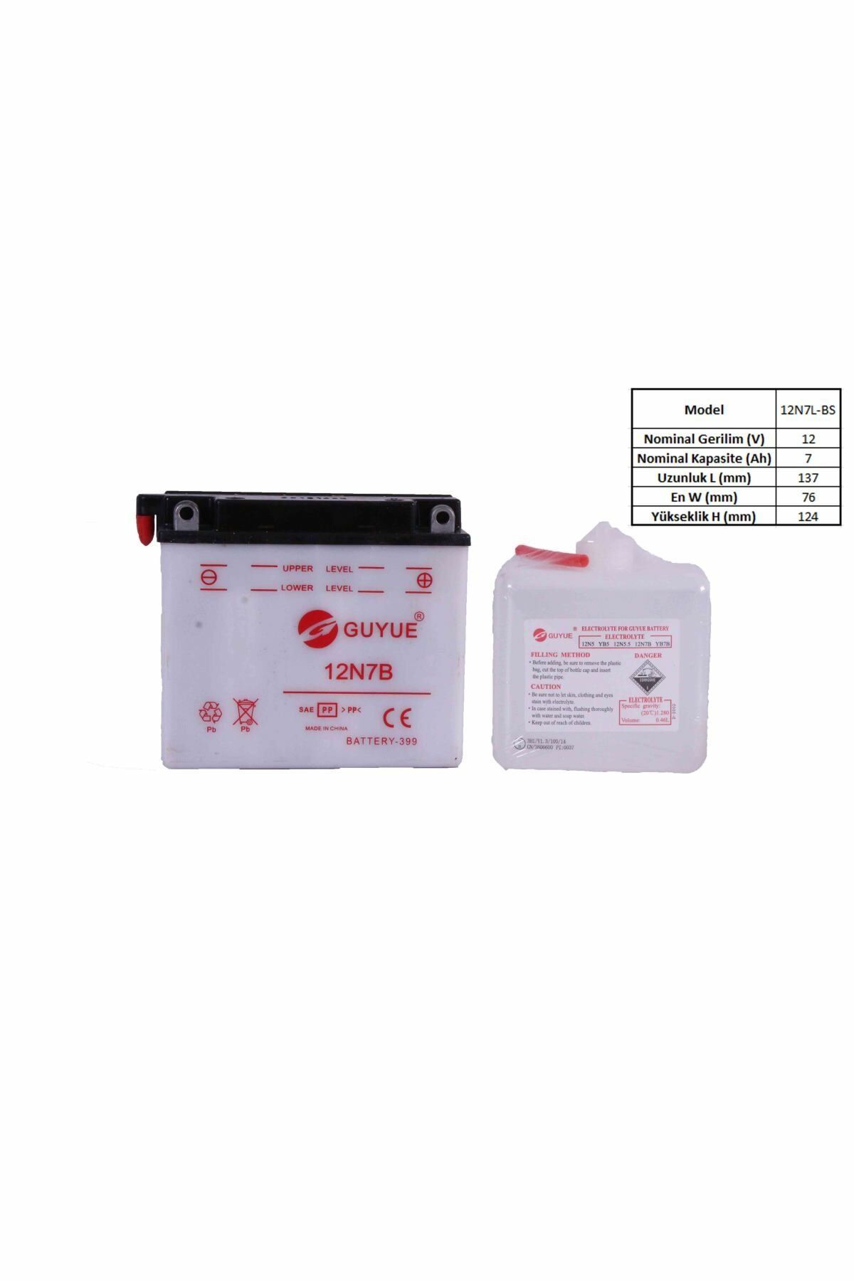 Style Kmt 50 12-v 7 Ahr (12nx7b) Yatık Sulu- Akü Orijinal