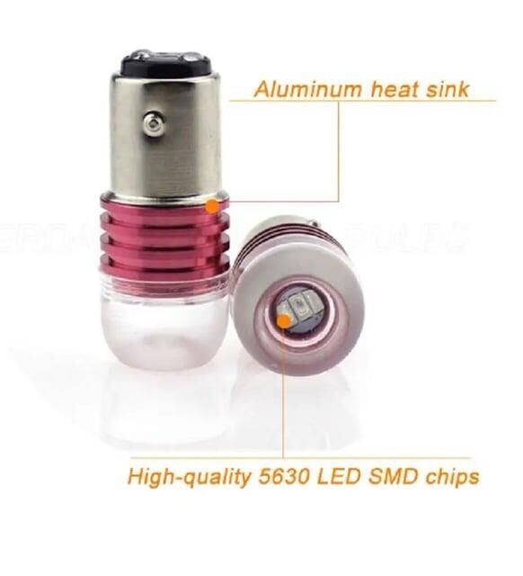 1157 Mercekli Çakarlı Arka Stop Ampulu Kırmızı