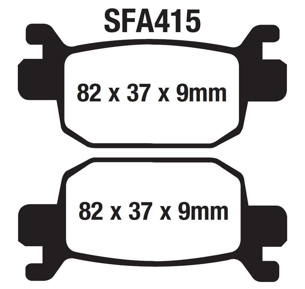 Honda Arka Fren Disk Balatası Sfa415 Ask Forza 250 (18-23) Nss 300 (13-22)