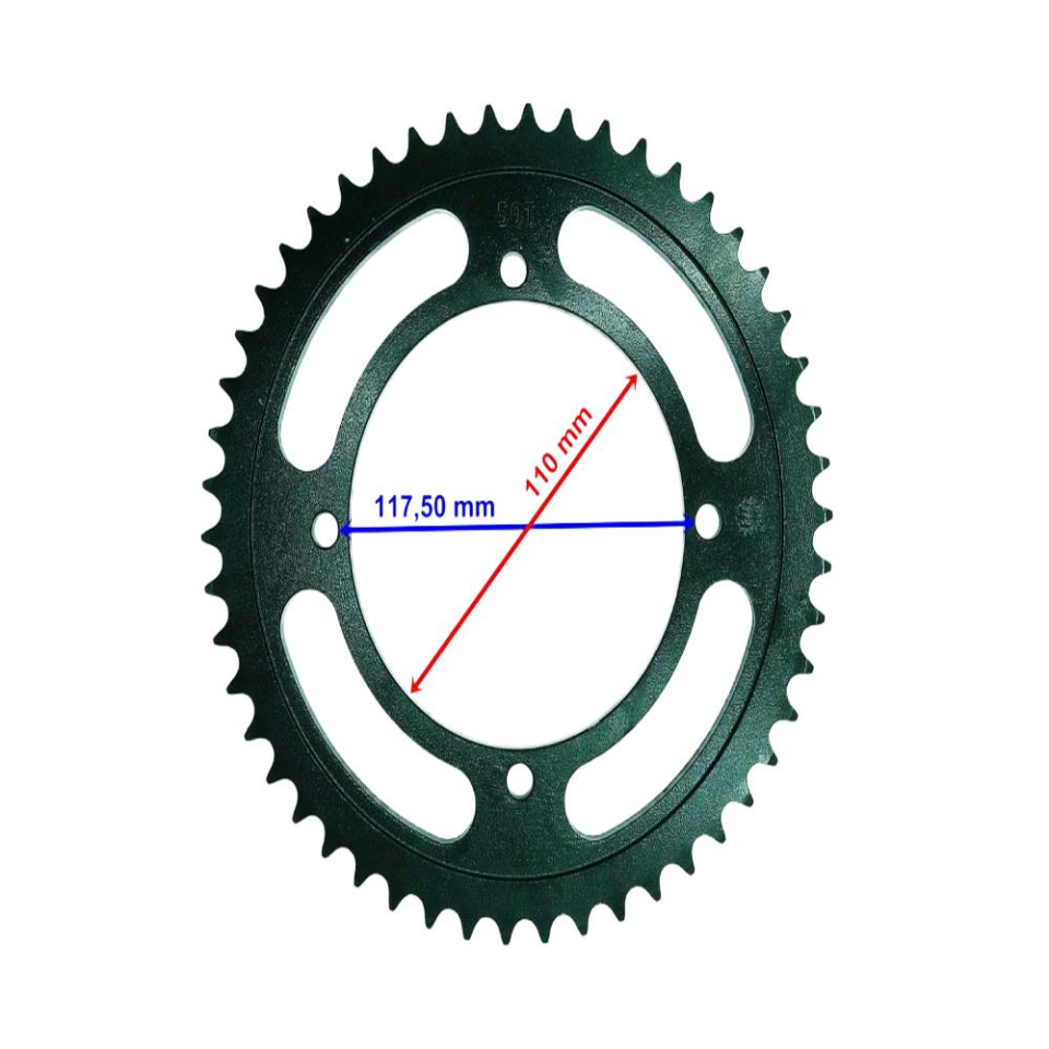 Kawasaki Uyumlu Klx 150 Arka Dişli 428-50T İç 110X4 Delikli Ind