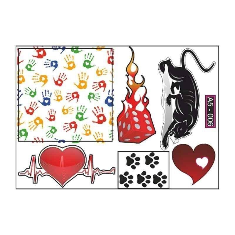 A5 Sticker 010 Tek Paket Çoklu