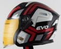 Kask Çenesiz Gözlüklü Evo Kırmızı-Siyah 52809 -L-