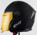 Kask Çenesiz Gözlüklü Evo Mat Siyah 52803 -L-