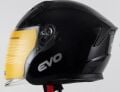 Kask Çenesiz Gözlüklü Evo Parlak Siyah 52802 -L-
