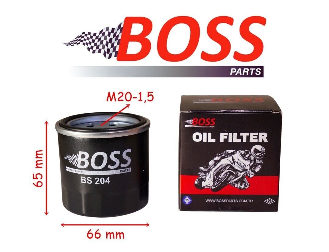 Honda Yağ Filtresi Boss Bs204(Hf204) Forza 250-300, Africa Twin, Cb 650, Nc750, Cbr 500-600-650-1000